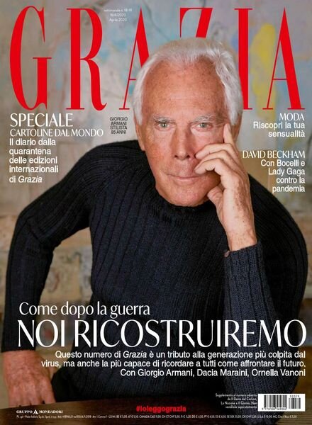 Grazia Italia – 16 Aprile 2020 Cover
