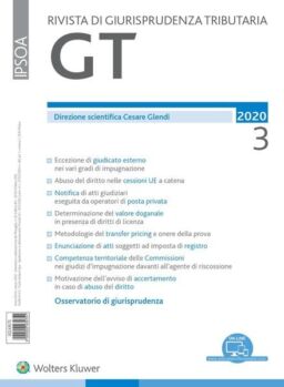 GT Rivista di Giurisprudenza Tributaria – Marzo 2020