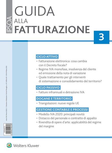 Guida alla Fatturazione – Marzo 2020 Cover