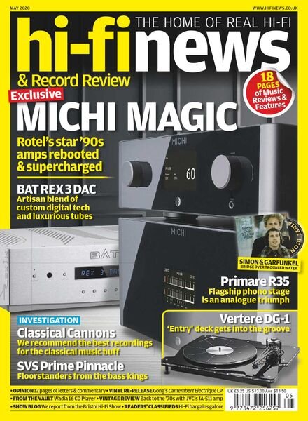 Hi-Fi News – May 2020 Cover
