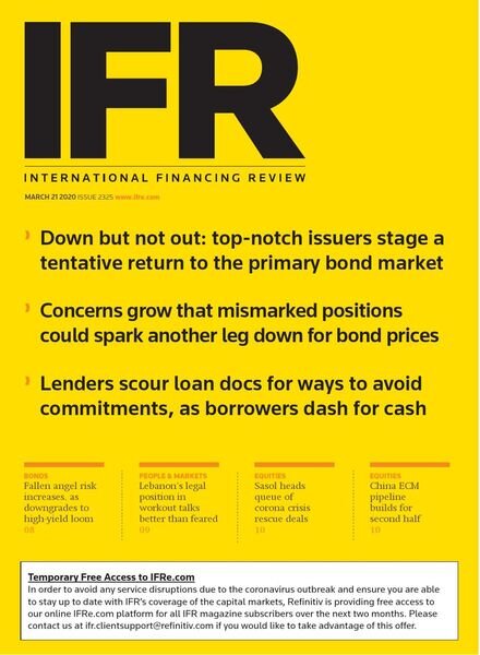 IFR Magazine – March 21, 2020 Cover