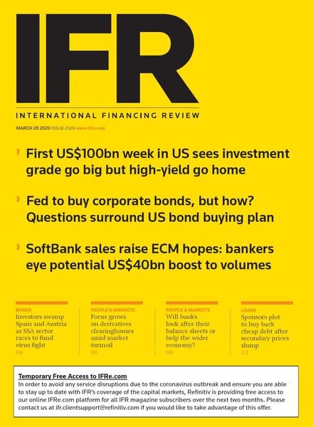 IFR Magazine – March 28, 2020 Cover