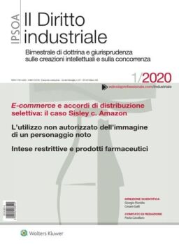 Il Diritto Industriale – Gennaio 2020