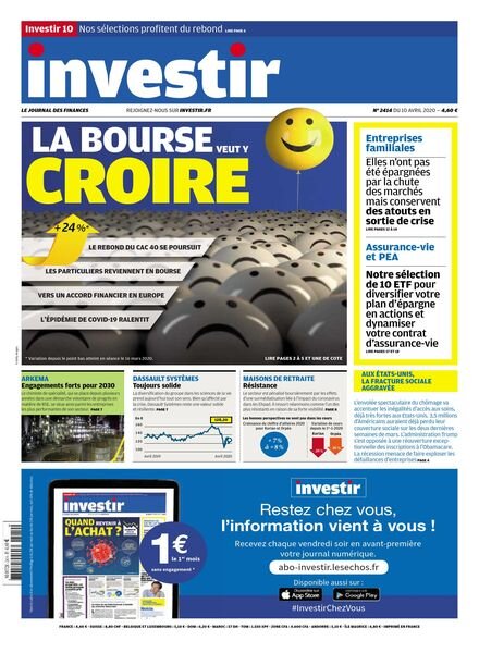 Investir – 10 Avril 2020 Cover