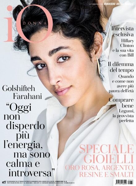 Io Donna del Corriere della Sera – 21 marzo 2020 Cover