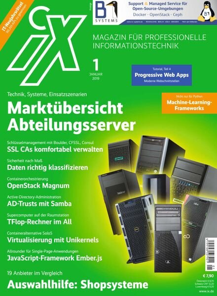 iX Magazin – Januar 2019 Cover