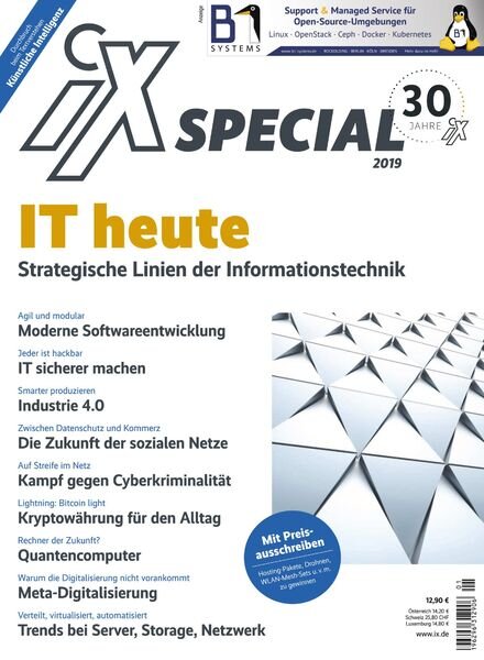 iX Magazin – Special 2019 Cover