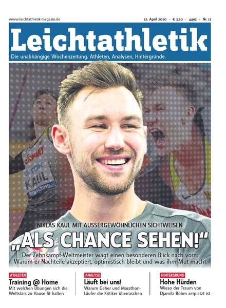 Leichtathletik – 22 April 2020 Cover