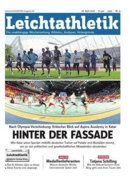 Leichtathletik – 8 April 2020