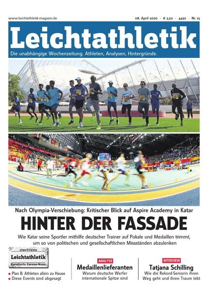 Leichtathletik – 8 April 2020 Cover
