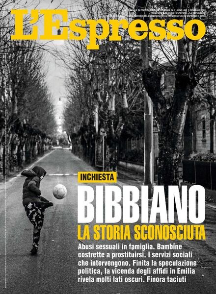 L’Espresso – 09 febbraio 2020 Cover