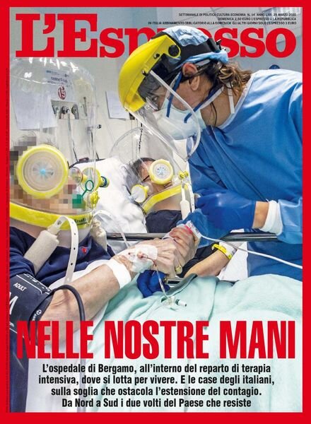 L’Espresso – 29 marzo 2020 Cover