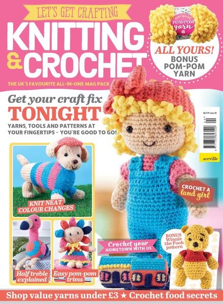 Let’s Get Crafting Knitting & Crochet – Issue 120 – April 2020 Cover