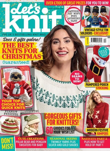 Let’s Knit – Issue 150 – Xmas 2019 Cover