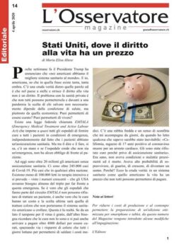L’Osservatore – 4 Aprile 2020