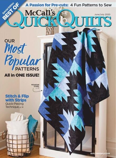 McCall’s Quick Quilts – June 2020 Cover