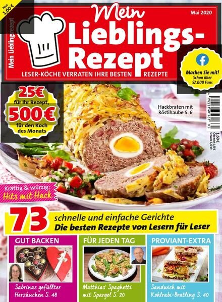Mein Lieblingsrezept – Mai 2020 Cover
