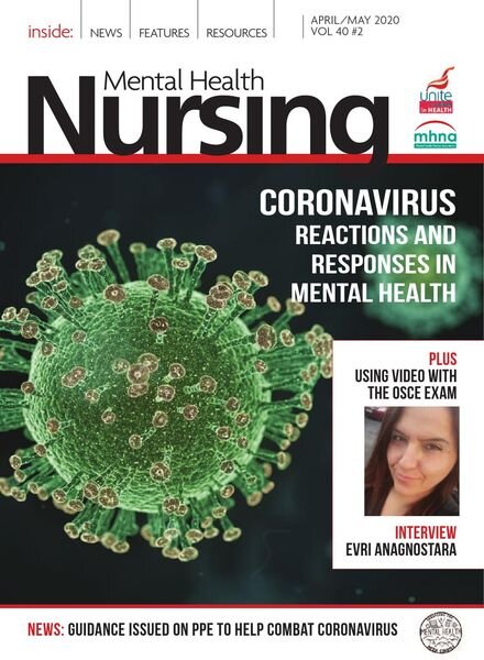 Mental Health Nursing – April-May 2020 Cover