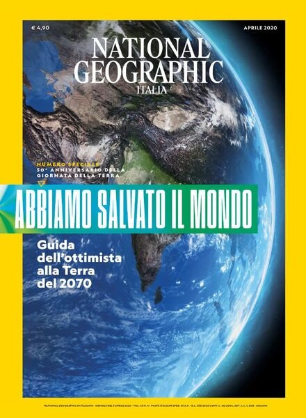 National Geographic Italia – aprile 2020 Cover
