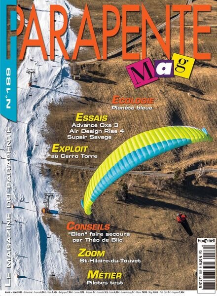 Parapente Mag – avril 2020 Cover
