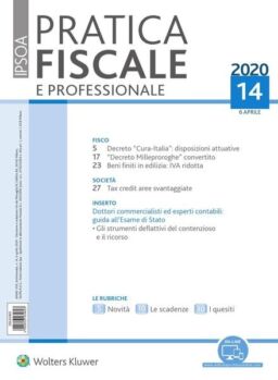 Pratica Fiscale e Professionale – 6 Aprile 2020