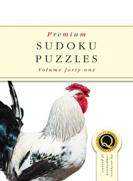 Premium Sudoku Puzzles – Issue 41 – May 2018 Cover