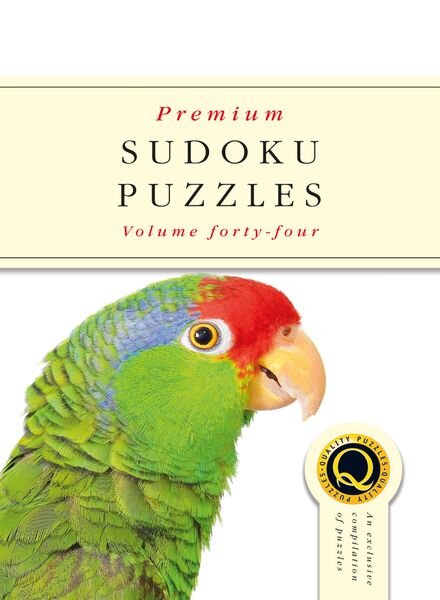 Premium Sudoku Puzzles – Issue 44 – August 2018 Cover