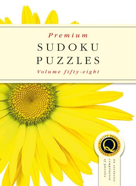 Premium Sudoku Puzzles – Issue 58 – August 2019 Cover