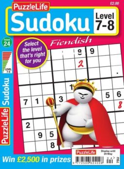 PuzzleLife Sudoku Fiendish – Issue 24 – April 2018