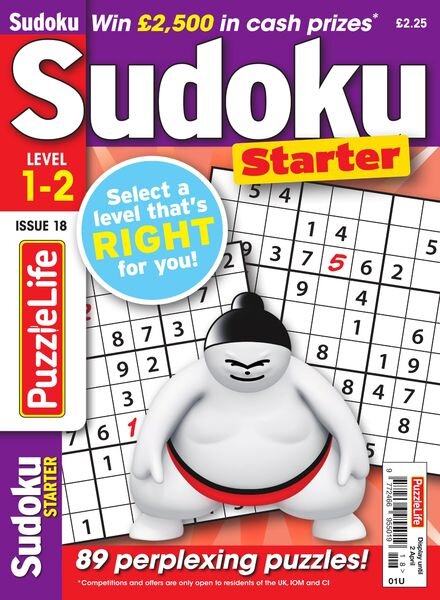 PuzzleLife Sudoku Starter – Issue 18 – March 2020 Cover