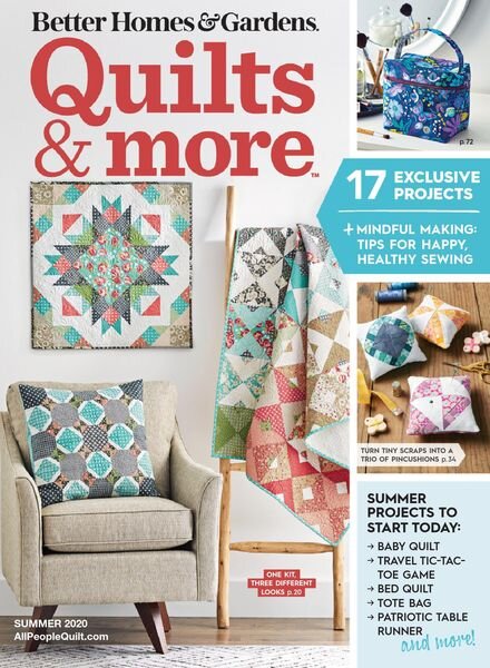 Quilts and More – April 2020 Cover