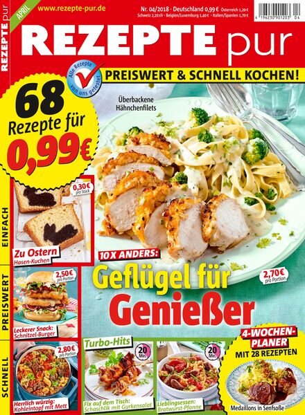 Rezepte pur – April 2018 Cover