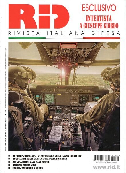 Rivista Italiana Difesa – Aprile 2020 Cover