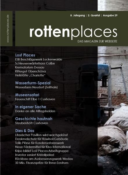 Rottenplaces Magazin – N 2 2020 Cover
