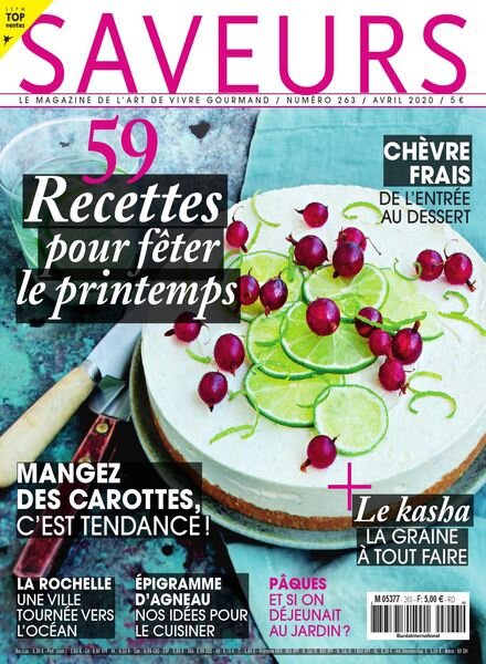 Saveurs France – Avril 2020 Cover
