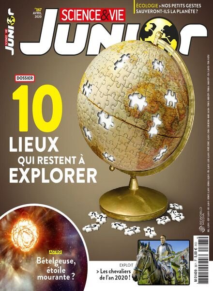 Science & Vie Junior – avril 2020 Cover