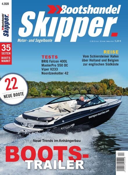 Skipper Bootshandel – Marz 2020 Cover