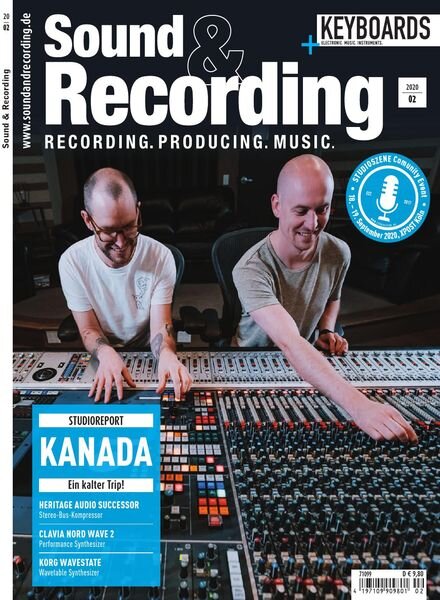 Sound & Recording – Marz 2020 Cover