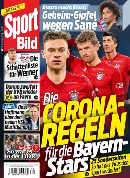 Sport Bild – 18 Marz 2020 Cover
