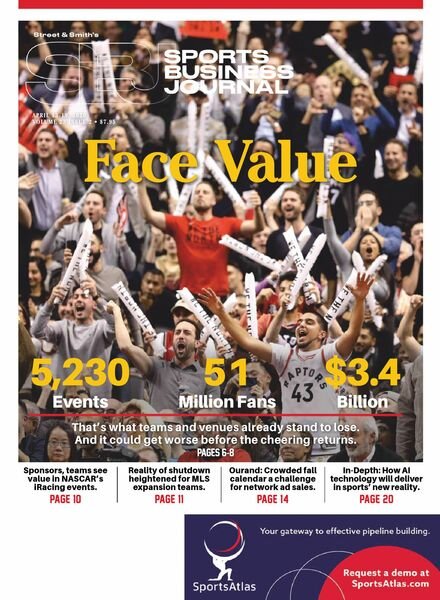 SportsBusiness Journal – 13 April 2020 Cover