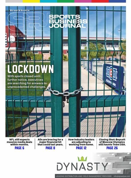SportsBusiness Journal – 23 March 2020 Cover