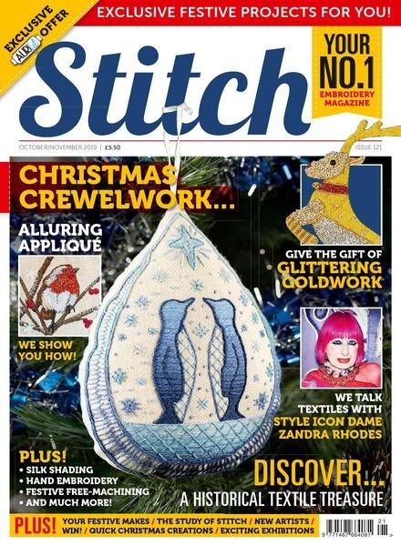 Stitch Magazine – Issue 121 – October-November 2019 Cover