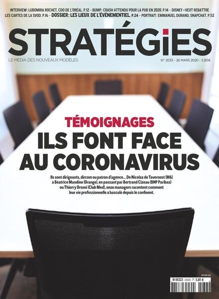 Strategies – 26 mars 2020 Cover