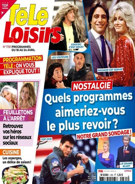 Tele Loisirs – 18 Avril 2020 Cover