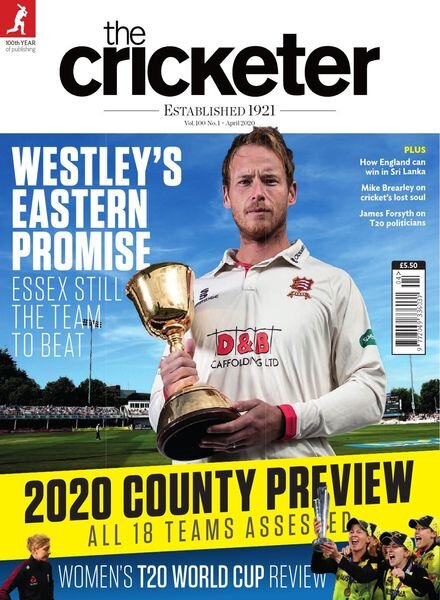 The Cricketer Magazine – April 2020 Cover
