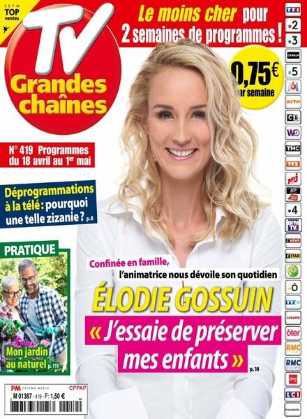 TV Grandes chaines – 18 Avril 2020 Cover