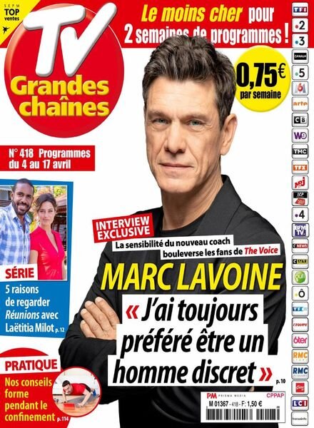 TV Grandes chaines – 4 Avril 2020 Cover