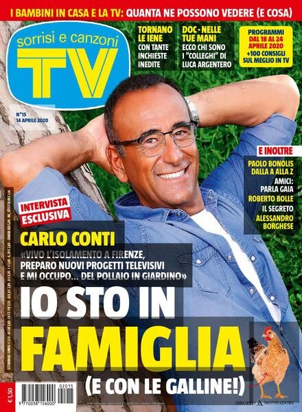 TV Sorrisi e Canzoni – 14 Aprile 2020 Cover