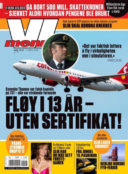 Vi Menn – 03 april 2020 Cover