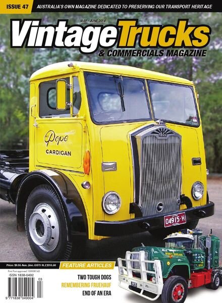 Vintage Trucks & Commercials – May-June 2018 Cover